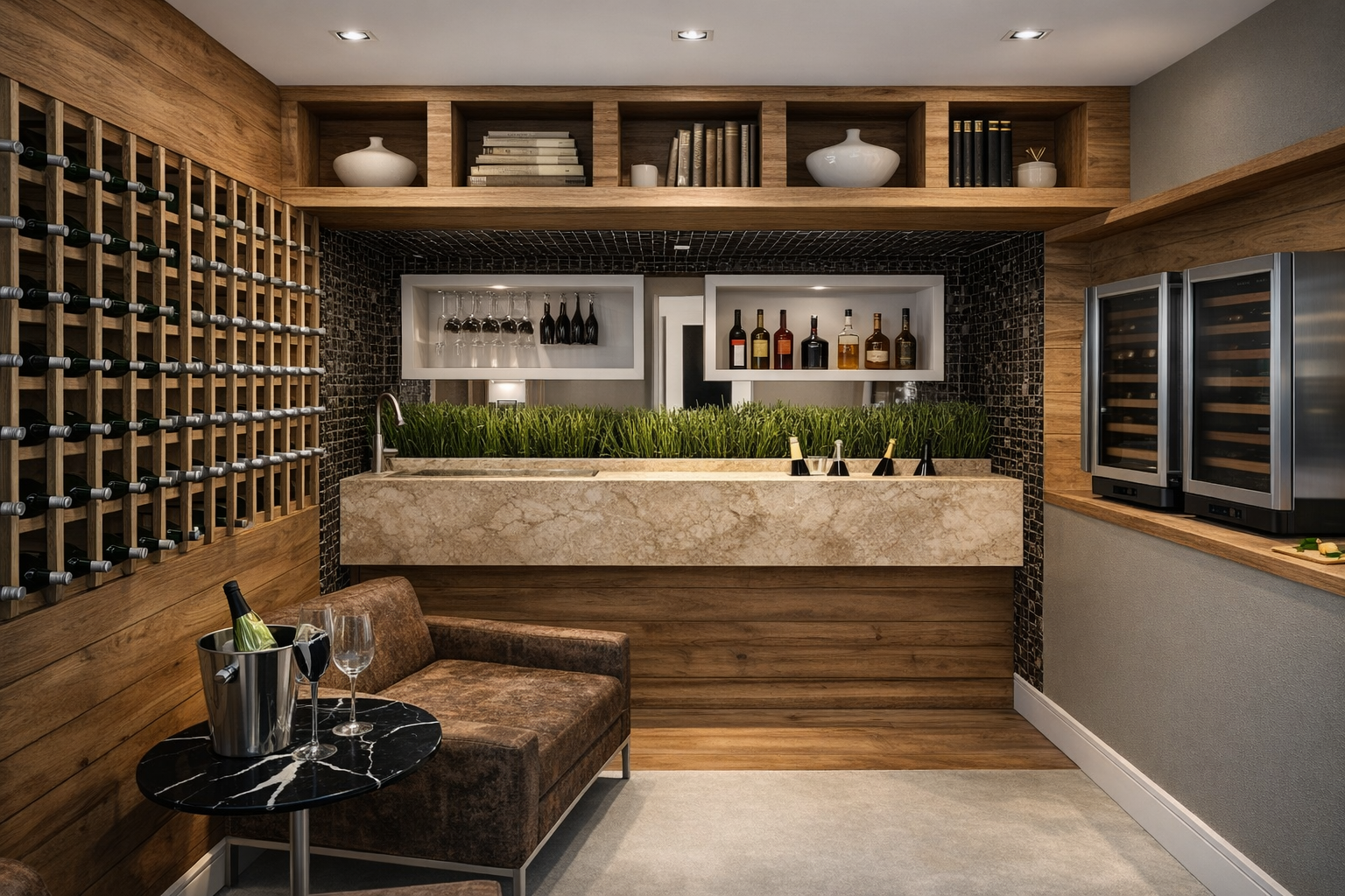 Detalhe de materialidade e acabamento