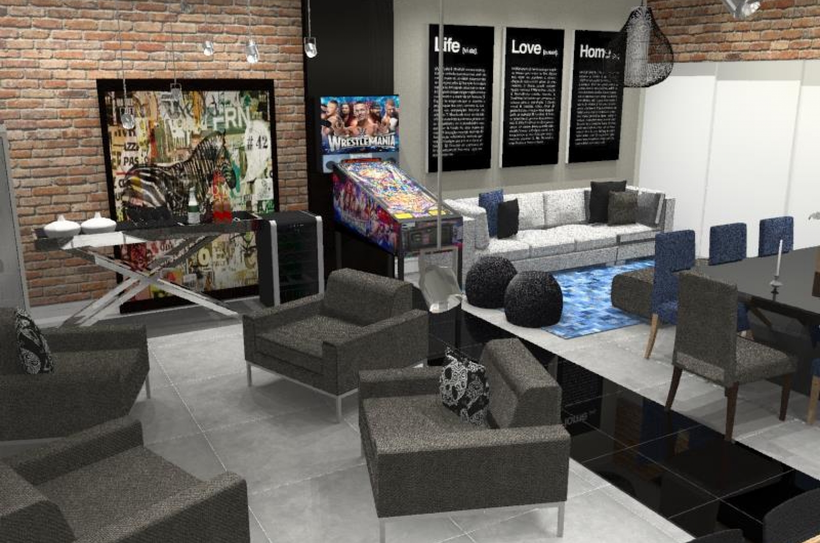 Bosque dos Jatobas - sala integrada