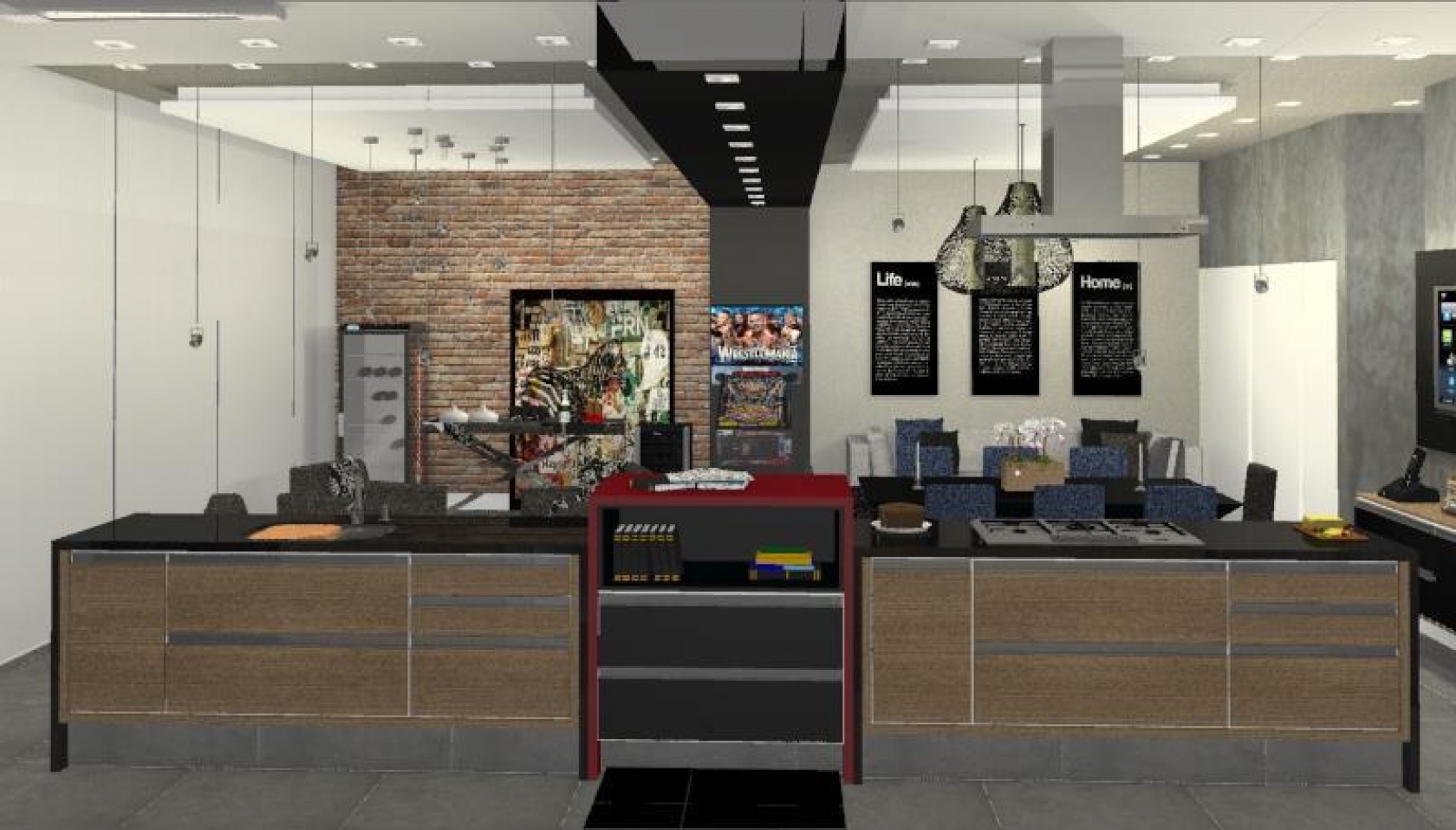 Bosque dos Jatobas - sala integrada